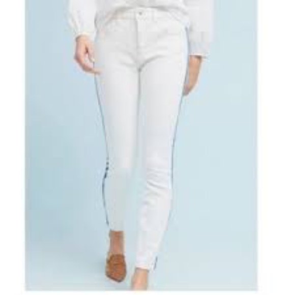 ANTHROPOLOGIE crochet skinny ankle jean/NWT/29